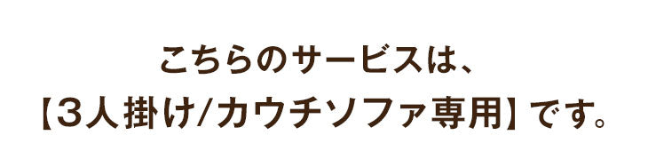 【10/4限定！10％OFF】[3人掛け/カウチソファ専用] 組立・開梱設置サービス〔00000015〕