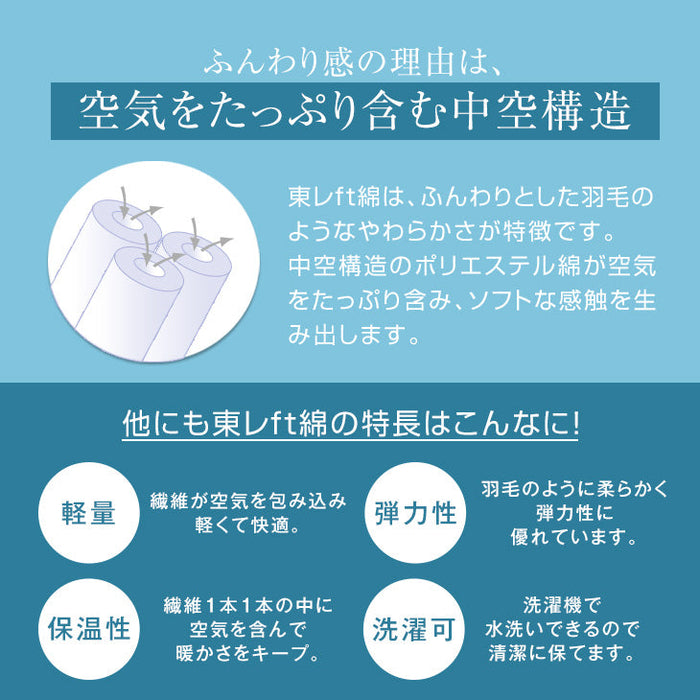 [セミダブル] 掛け布団 日本製 3Mシンサレートウルトラ150全面使用 東レFT綿〔10419181〕