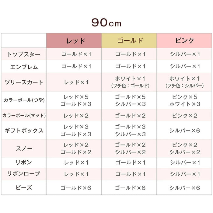 【目玉プライス】[90cm] クリスマスツリーセット オーナメントセット ライト付 LED イルミネーション クリスマスツリー おしゃれ 冬 プレゼント用〔16910001〕