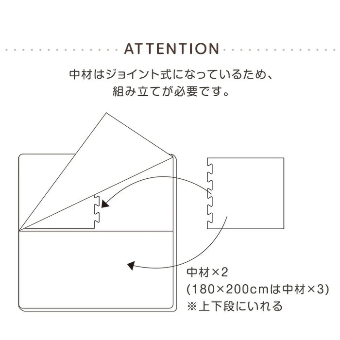 【新発売記念フェア】［155×155］プレイマット 2つ折り シームレス 厚み4cm 防水 防音 軽量 折りたたみ 床探訪対応 収納ケース付 ベビーマット〔31800079〕