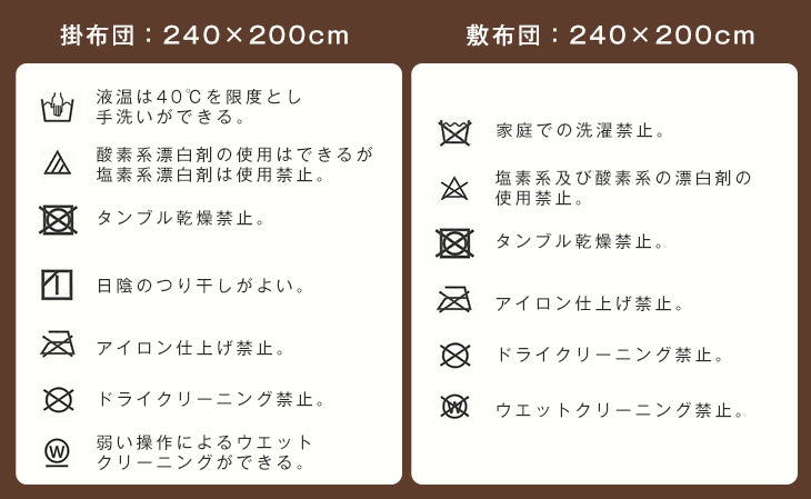 【対応こたつサイズ：幅105-120×奥行75-90cm】2点セット 掛布団 敷布団 洗える 長方形 抗菌 防臭 北欧〔61140514〕