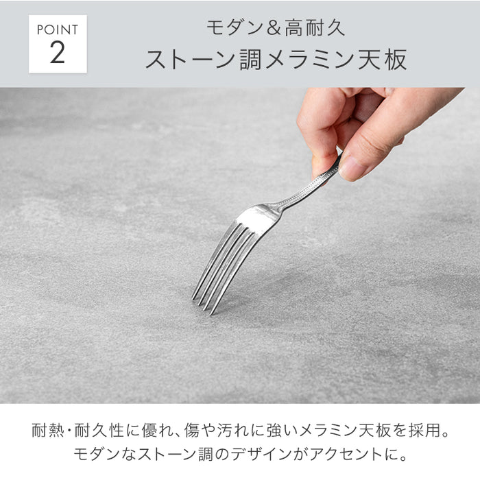 [幅140] キッチンカウンター 完成品 大型レンジ対応 食器棚 キッチンボード 収納 スライド棚 引き出し 炊飯器 ゴミ箱 ラック  木製【超大型商品】〔71050025〕