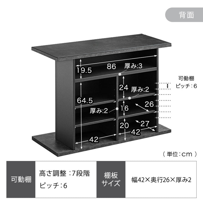 ［幅120］セラミック バーカウンター 完成品 日本製 キッチンカウンター 国産 間仕切り カウンターテーブル【超大型商品】〔17100010〕