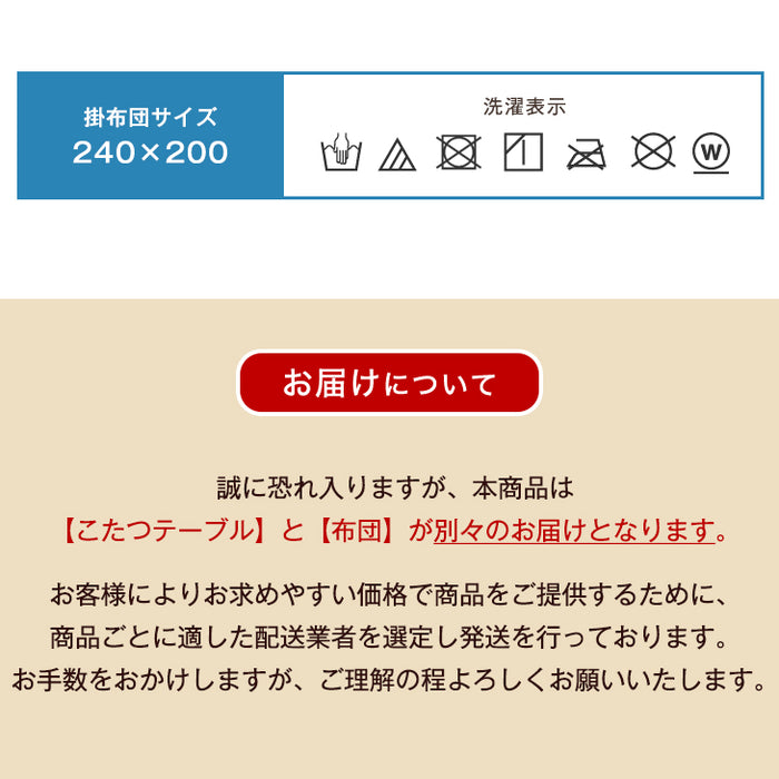 ［2点セット］速暖2秒! 600W ハロゲンヒーター こたつ 120×80 掛け布団 長方形 手元コントローラー 木目 木製 家具調〔68140117〕