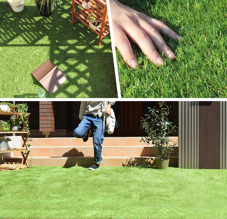 タンスのゲン 人工芝 10年使える 高耐久 高密度 1m×10m 芝丈25mm