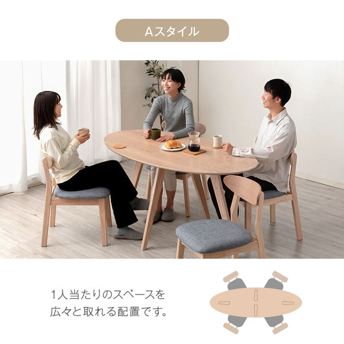 縁や脚は使用感があります東京インテリア　オーバルダイニングテーブル
