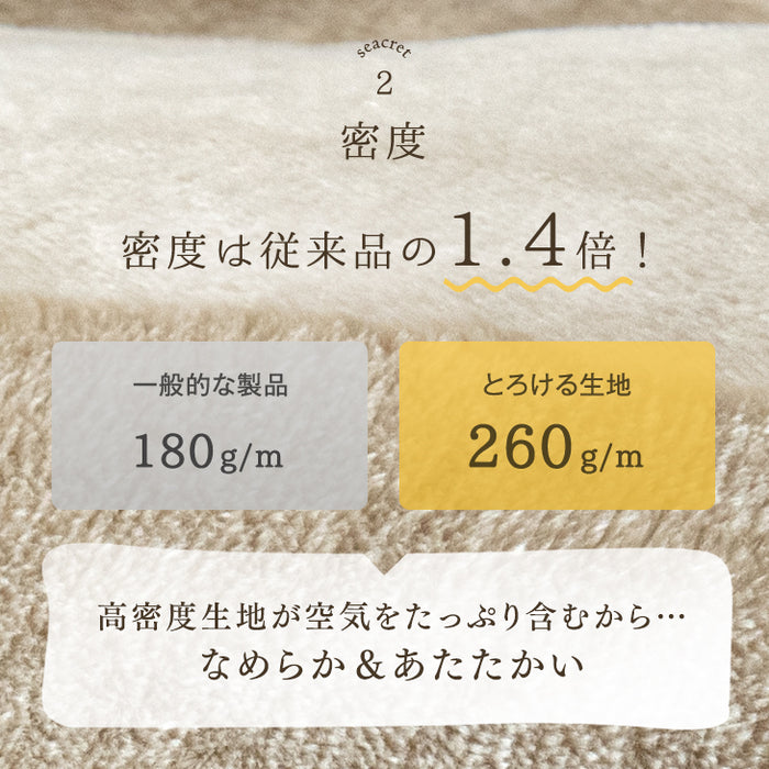 [ダブルロング] 毛布になる とろけるような布団カバー スリット入り 洗える ブランケット〔61140518〕