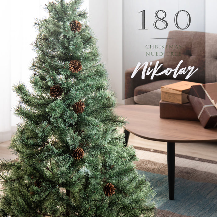 クリスマスデコレーション クリスマスツリー 松ぼっくり付き 松かさツリー 180cm - 3