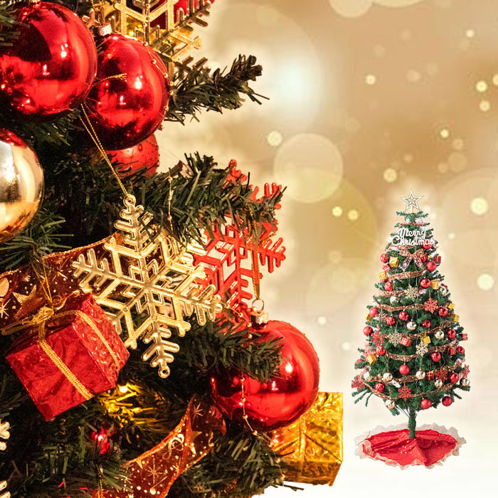 【48h限定値下げ中】クリスマスツリー 120cm 飾り＆イルミネーション付き