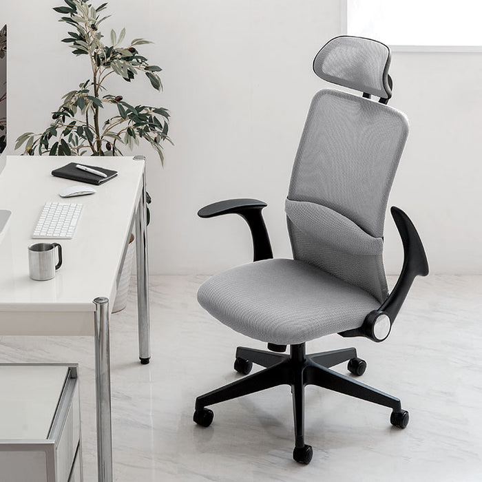 オフィスチェア デスクチェア 椅子 チェア リクライニング 可動式ヘッドレスト