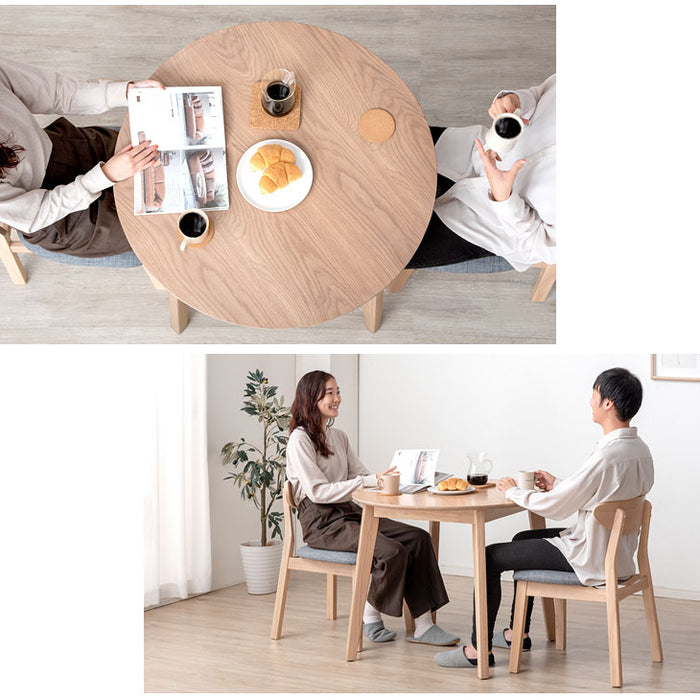 幅90cm] ダイニングテーブル単品 丸テーブル 北欧 カフェ風 2人 木製 