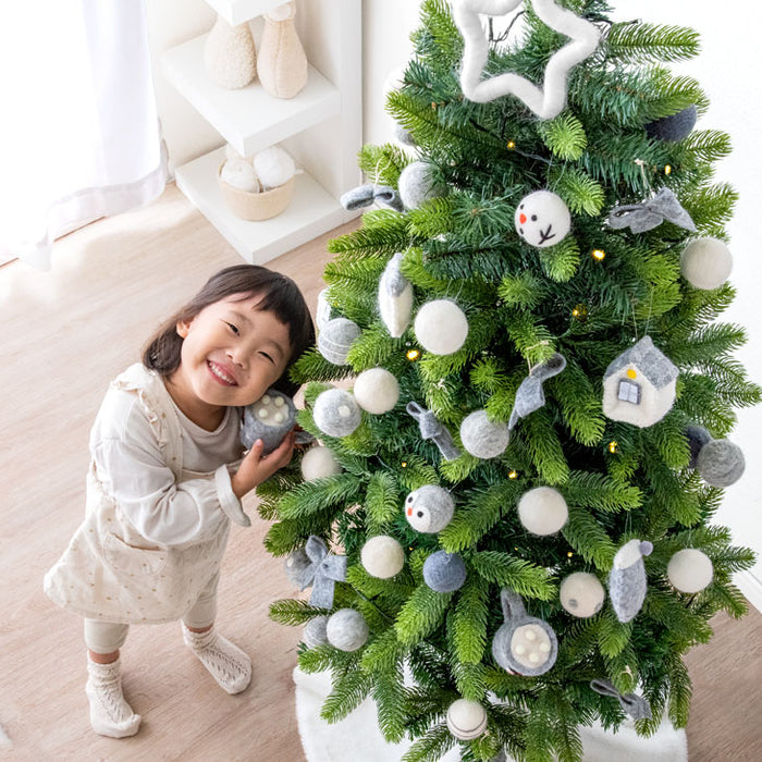 クリスマスツリー 180cm 高濃密度 枝数600本 20mLED飾りライト付き