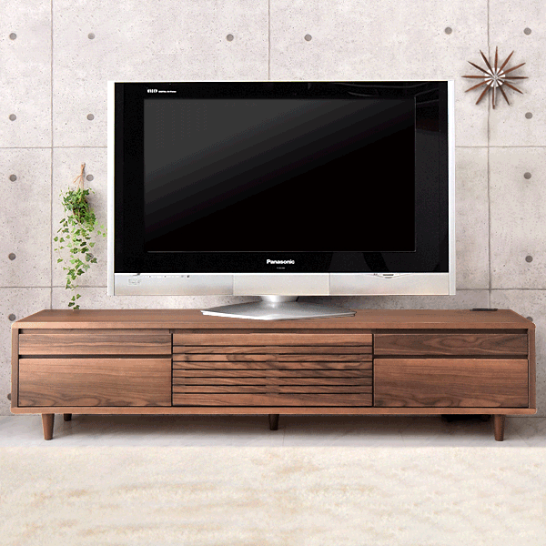 幅200cm テレビ台 200 完成品 木製 天然木 テレビボード 収納 【搬入設置込み】【超大型商品】〔71020041〕 —  【公式】タンスのゲン本店 - 家具・インテリアのネット通販